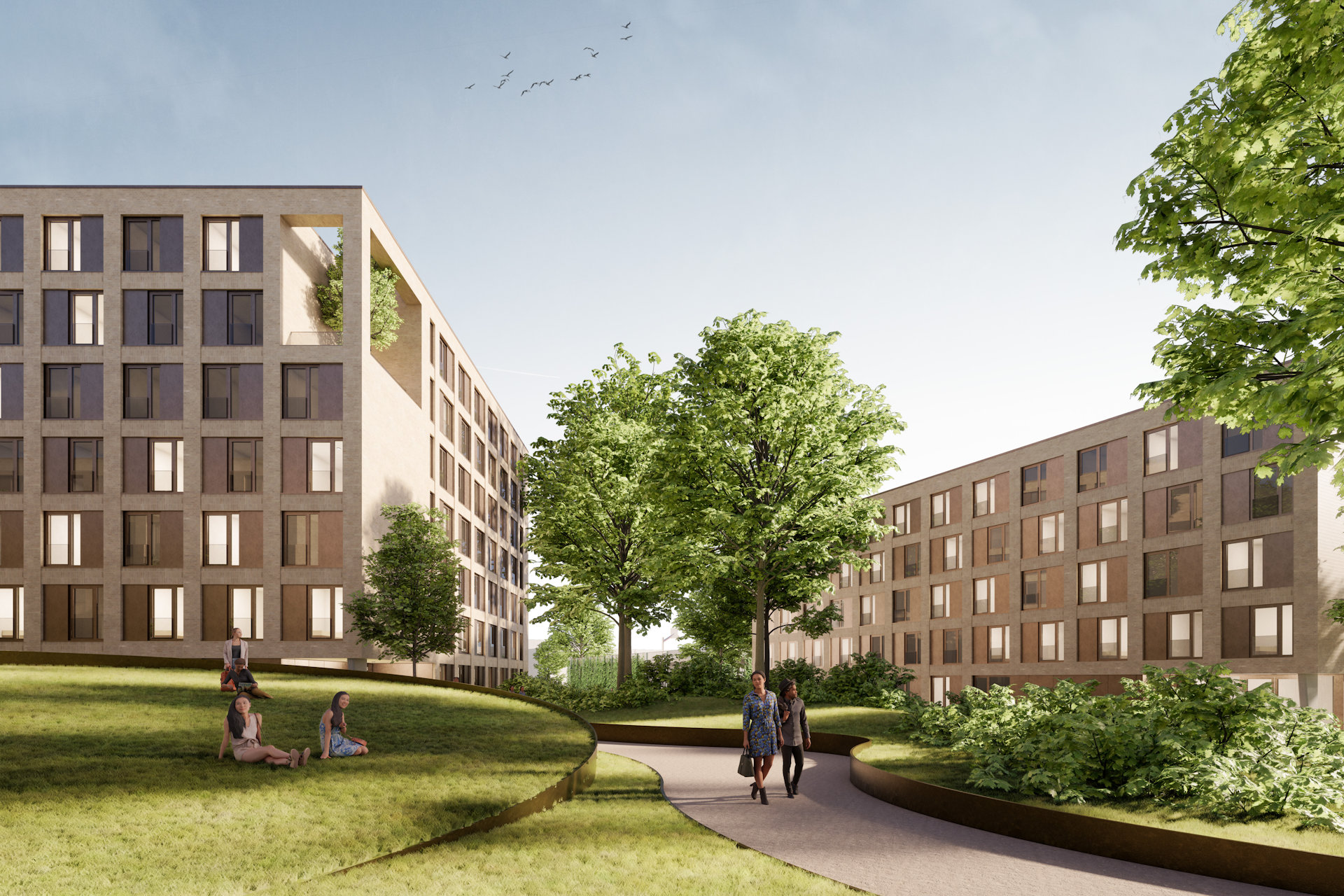 FIN Wohncampus Magdeburg - Außenansicht